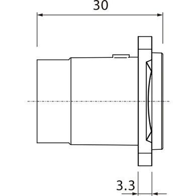 Разъём Roxtone RAE8FD-C6-S панельный RJ45
