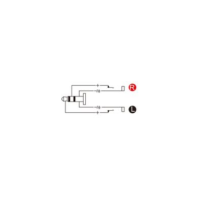 Переходник Roxtone RPAN365 3.5 мм jack stereo male (папа) - 2x3.5 мм jack mono female (мама)
