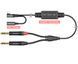 Двоканальний симетричний аудіокабель Roxtone RA3DT-TC2JS USB-C - 2*6.35mm stereo