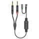 Двоканальний симетричний аудіокабель Roxtone RA3DT-TC2JS USB-C - 2*6.35mm stereo
