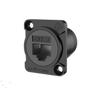 Разъём Roxtone RAE8FD-C6-S-B панельный RJ45