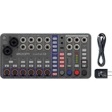 Фото товару Мікшерний пульт Zoom LiveTrak L-6