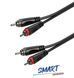 Аудіокабель Roxtone SACC130L1, 2xRCA - 2xRCA, 1 м
