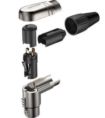 Фото товара Разъем Roxtone RX3RMP-NT XLR male (папа) угловой