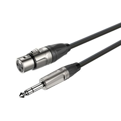 Мікрофонний кабель Roxtone DMXJ220L5, XLR - Jack, 2x0.22, 5 м