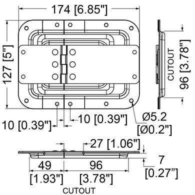 Петля Penn Elcom P2558z