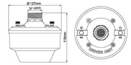 Драйвер для рупорного динамика L-Frank Audio HD100B, 100Вт, 16 Ом