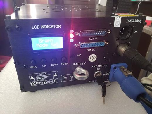 Лазер анімаційний LanLing L-2W Transformer 2W RGB 25KPPS ILDA