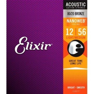 Струны для акустических гитар Elixir AC NW 12LM