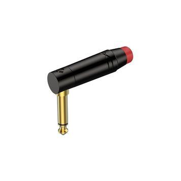 Разъем Roxtone RJ2RPP-RD-BG Jack 6,3 (mono) угловой
