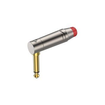 Разъем Roxtone RJ2RPP-RD-NG Jack 6,3 (mono) угловой