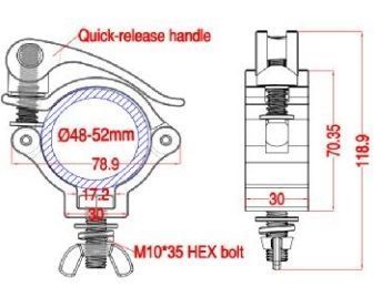 Струбцина для крепления EMS 259B130ZY-KC